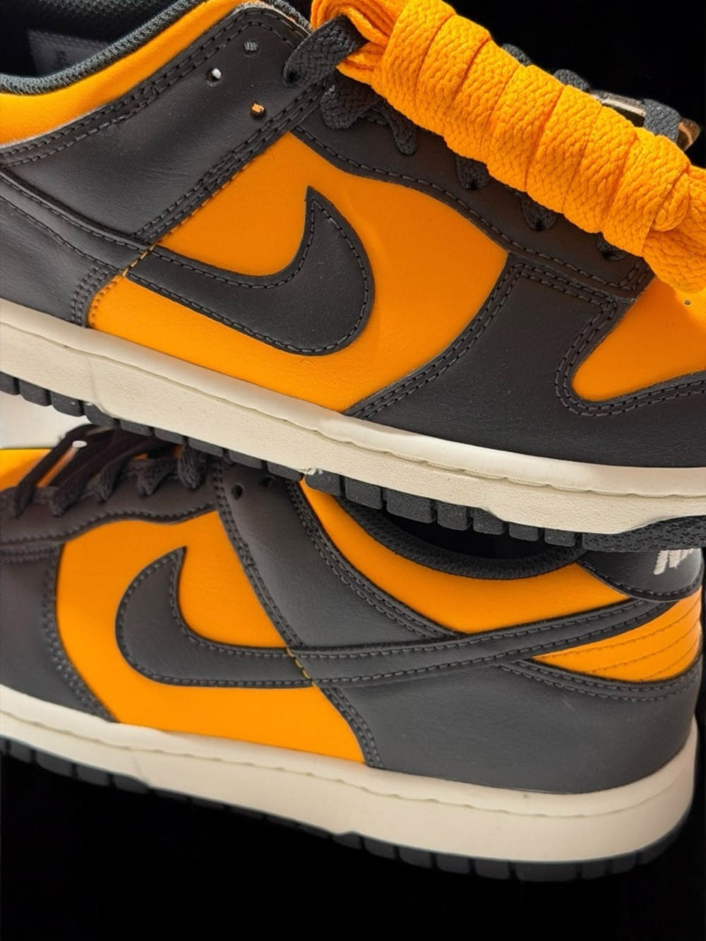 Nike Dunk Low GS Skater Aesthetic Y2K Streetwear Orange Black Back to School - Picture 6 of 9
